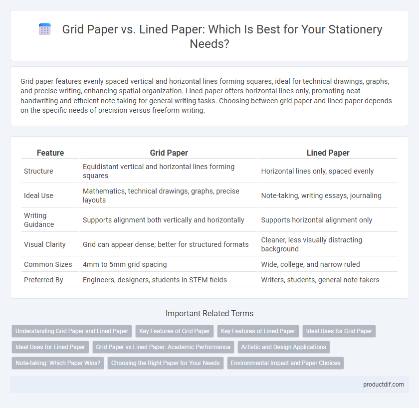Grid Paper vs. Lined Paper: Which Is Best for Your Stationery Needs?