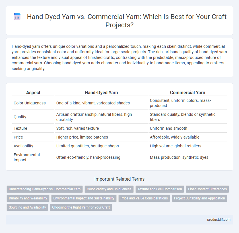 Hand-Dyed Yarn vs. Commercial Yarn: Which Is Best for Your Craft Projects?