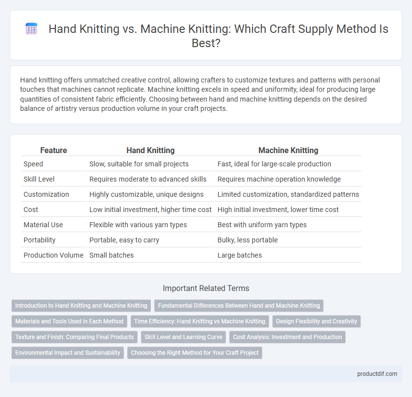 Hand Knitting vs. Machine Knitting: Which Craft Supply Method Is Best?