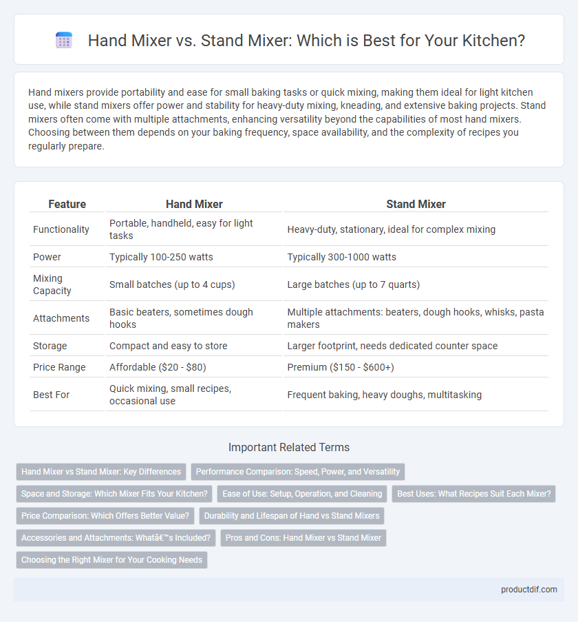 Hand Mixer vs. Stand Mixer: Which is Best for Your Kitchen?