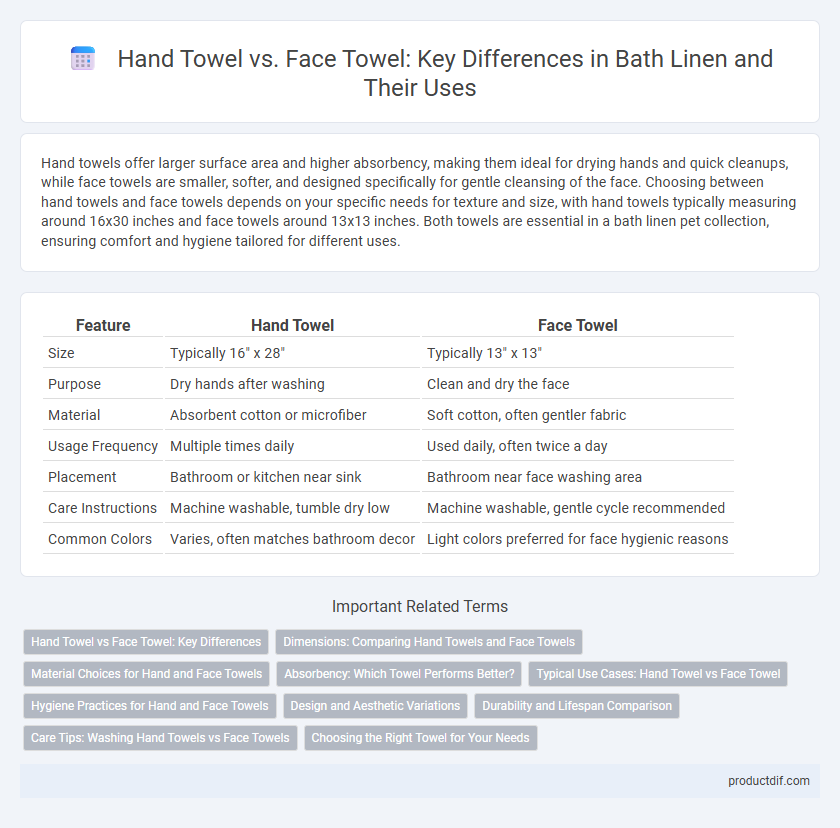 Hand Towel vs. Face Towel: Key Differences in Bath Linen and Their Uses
