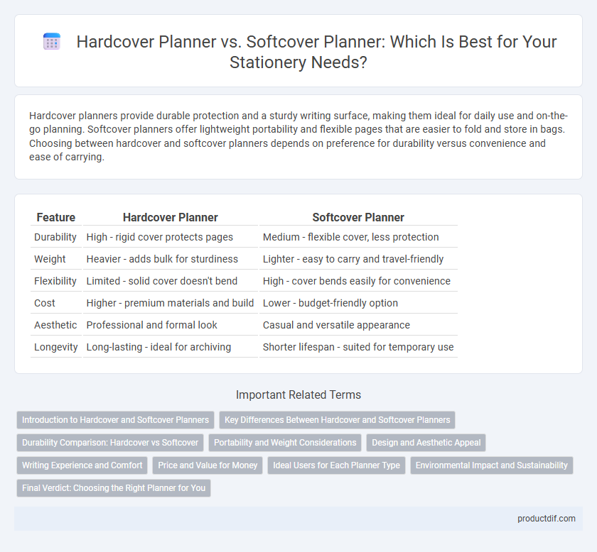 Hardcover Planner vs. Softcover Planner: Which Is Best for Your Stationery Needs?