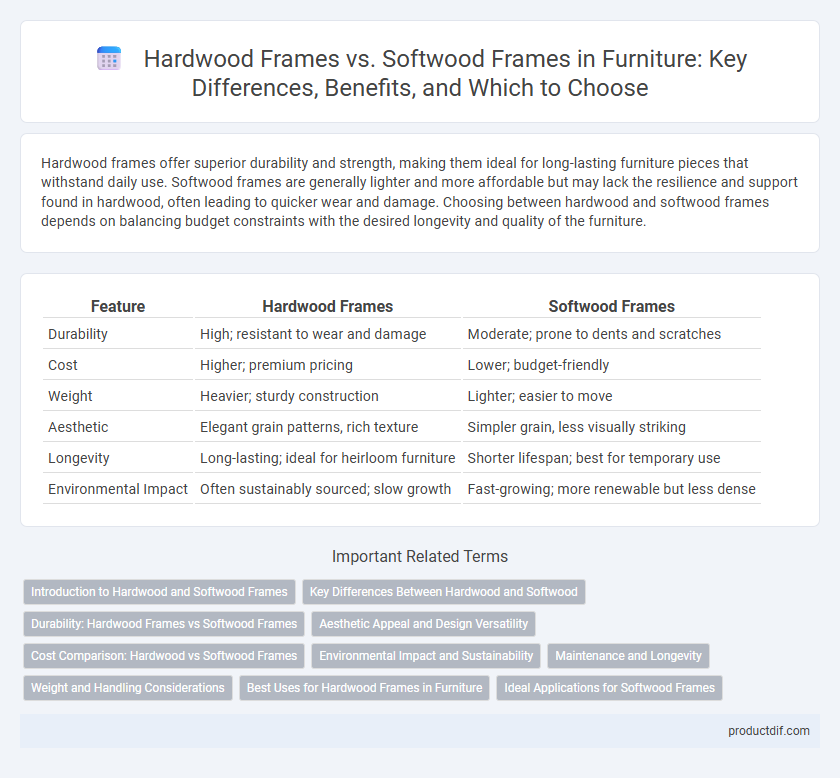 Hardwood Frames vs. Softwood Frames in Furniture: Key Differences, Benefits, and Which to Choose