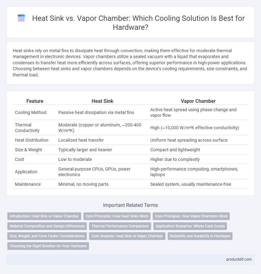 Heat Sink vs. Vapor Chamber: Which Cooling Solution Is Best for Hardware?