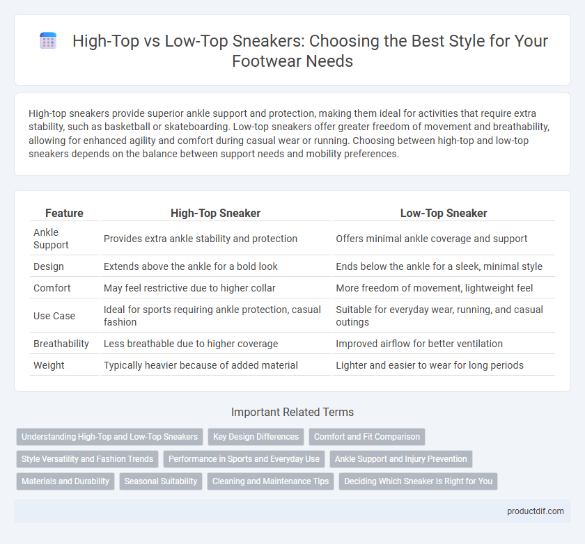 High-Top vs Low-Top Sneakers: Choosing the Best Style for Your Footwear Needs