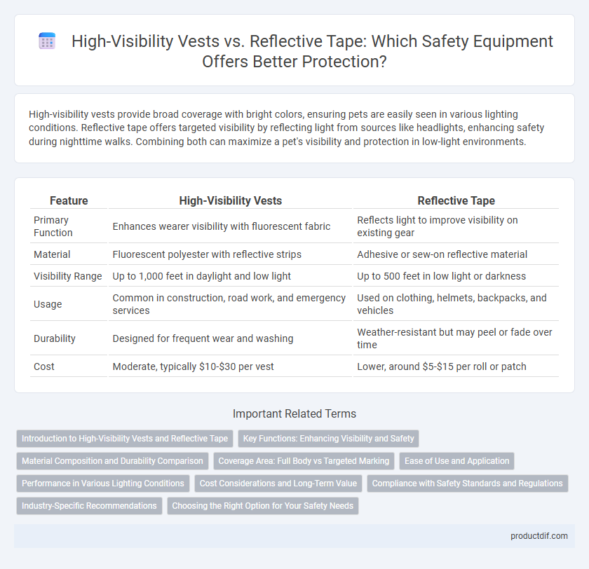 High-Visibility Vests vs. Reflective Tape: Which Safety Equipment Offers Better Protection?