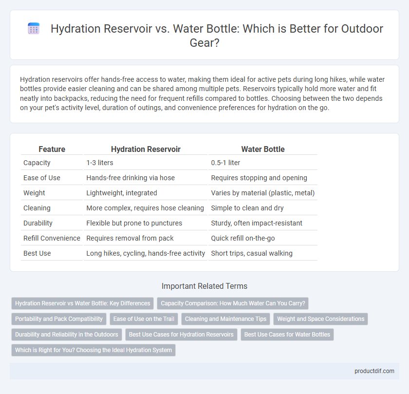Hydration Reservoir vs. Water Bottle: Which is Better for Outdoor Gear?