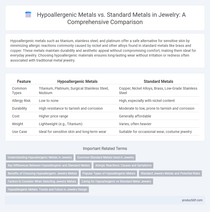 Hypoallergenic Metals vs. Standard Metals in Jewelry: A Comprehensive Comparison