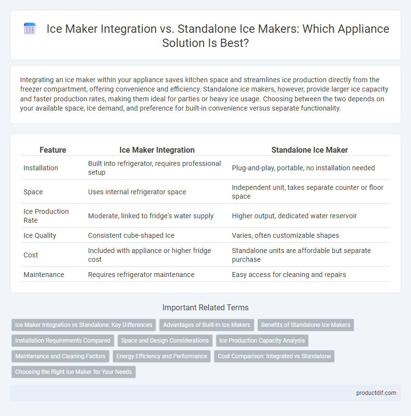 Ice Maker Integration vs. Standalone Ice Makers: Which Appliance Solution Is Best?