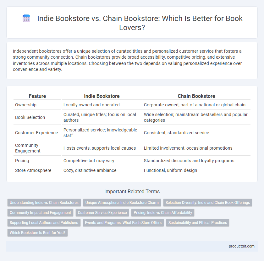 Indie Bookstore vs. Chain Bookstore: Which Is Better for Book Lovers?