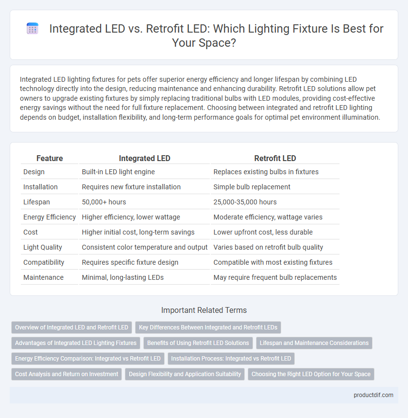 Integrated LED vs. Retrofit LED: Which Lighting Fixture Is Best for Your Space?