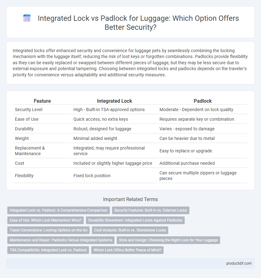 Integrated Lock vs Padlock for Luggage: Which Option Offers Better Security?