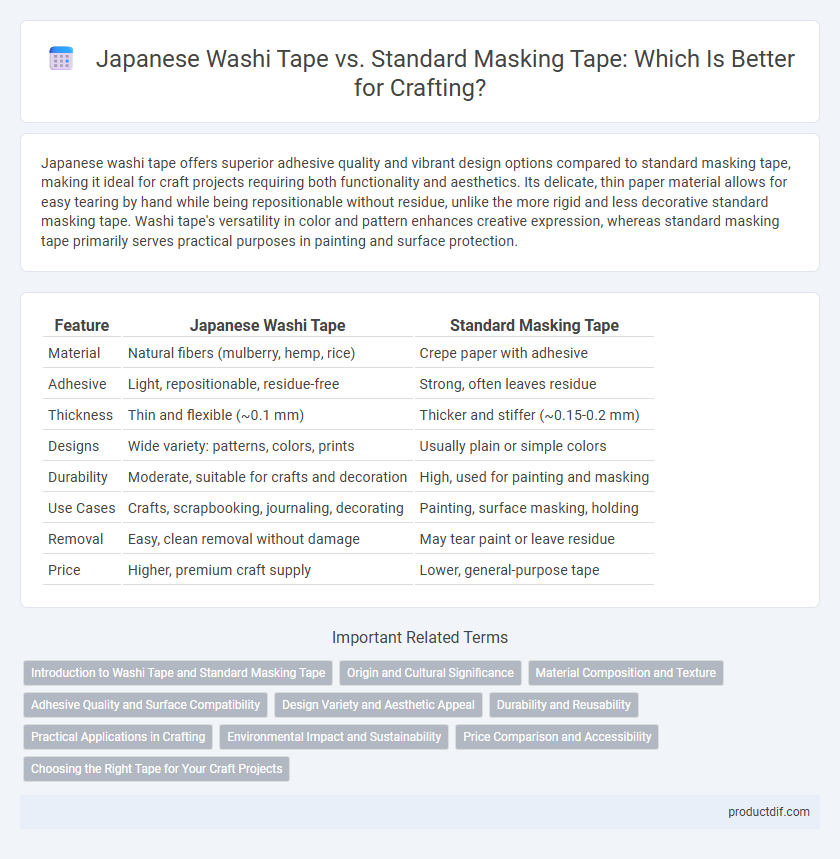 Japanese Washi Tape vs. Standard Masking Tape: Which Is Better for Crafting?