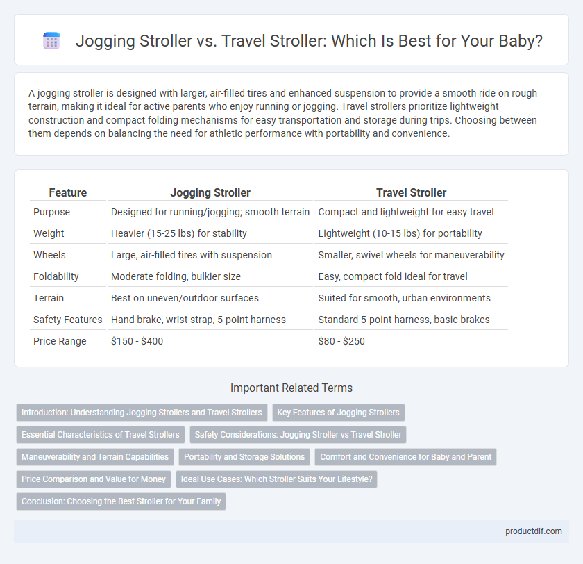 Jogging Stroller vs. Travel Stroller: Which Is Best for Your Baby?