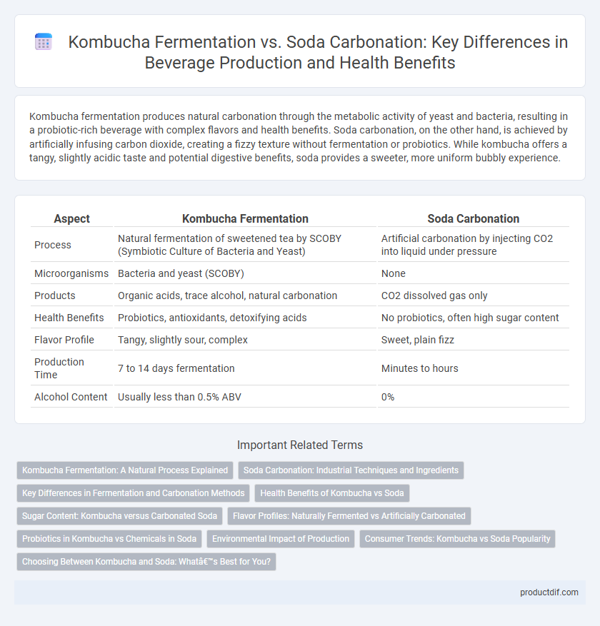 Kombucha Fermentation vs. Soda Carbonation: Key Differences in Beverage Production and Health Benefits