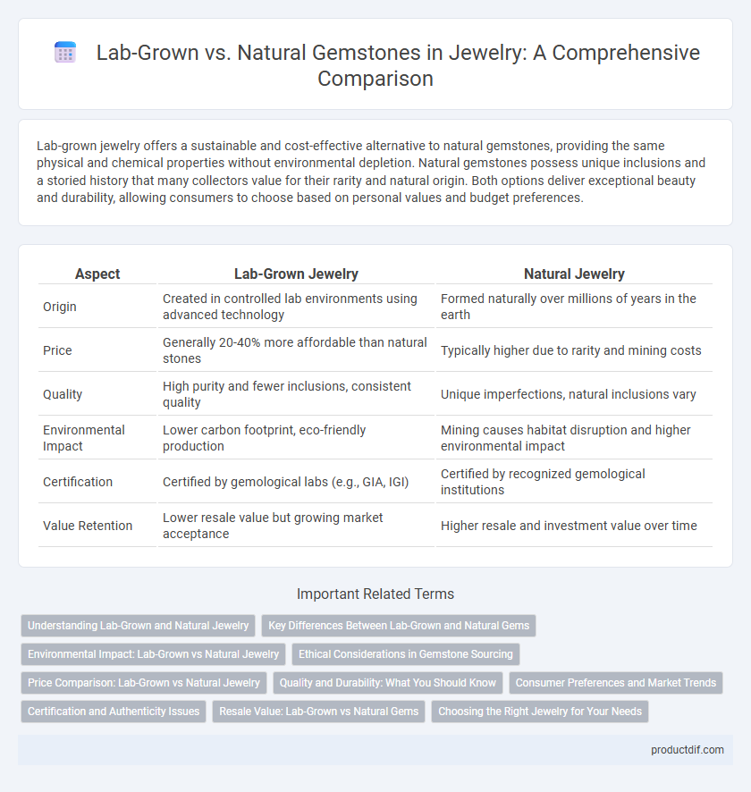Lab-Grown vs. Natural Gemstones in Jewelry: A Comprehensive Comparison