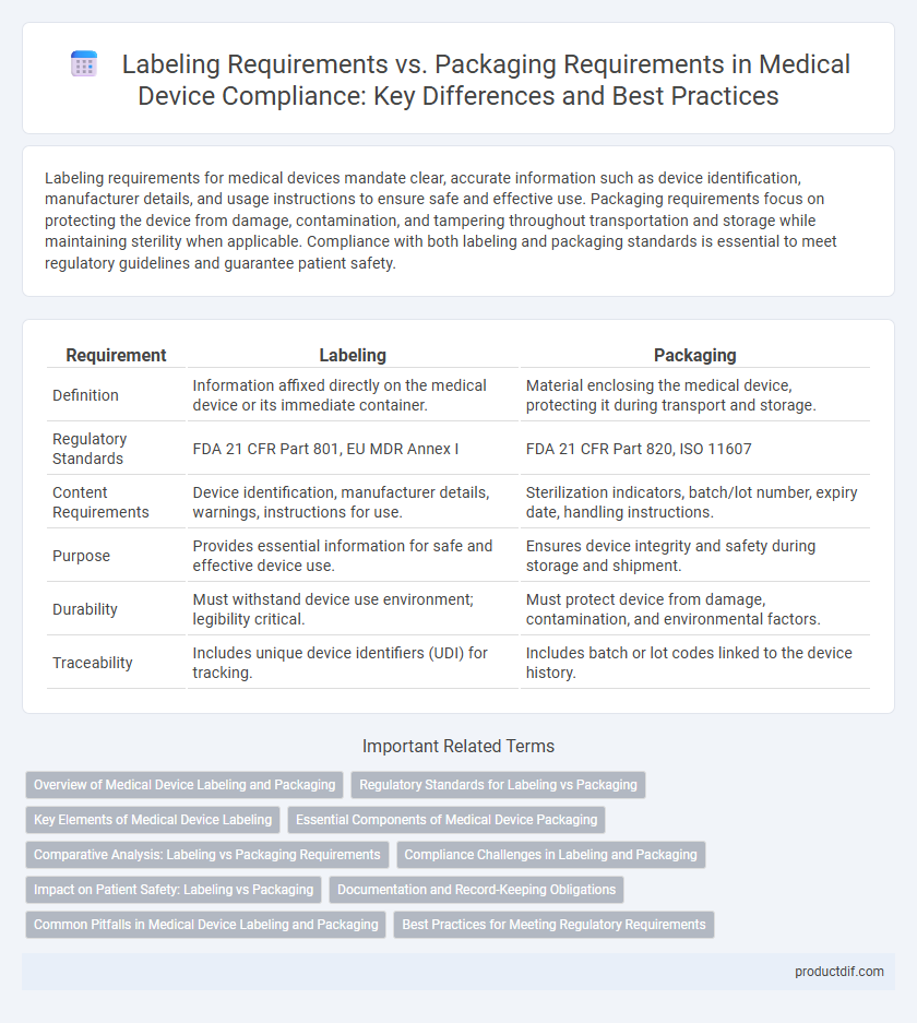 Labeling Requirements vs. Packaging Requirements in Medical Device Compliance: Key Differences and Best Practices