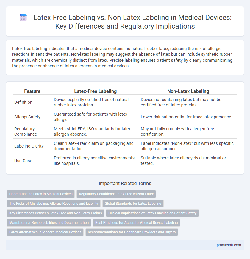 Latex-Free Labeling vs. Non-Latex Labeling in Medical Devices: Key Differences and Regulatory Implications