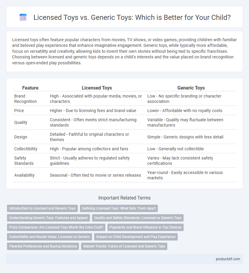 Licensed Toys vs. Generic Toys: Which is Better for Your Child?
