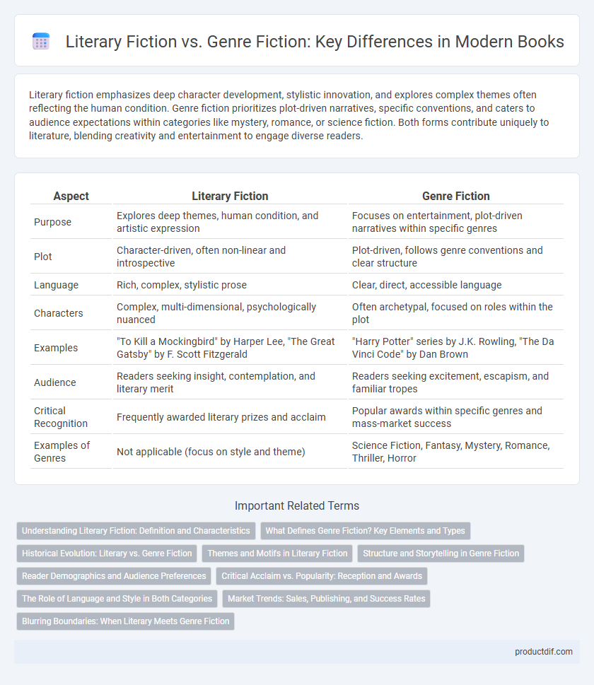 Literary Fiction vs. Genre Fiction: Key Differences in Modern Books