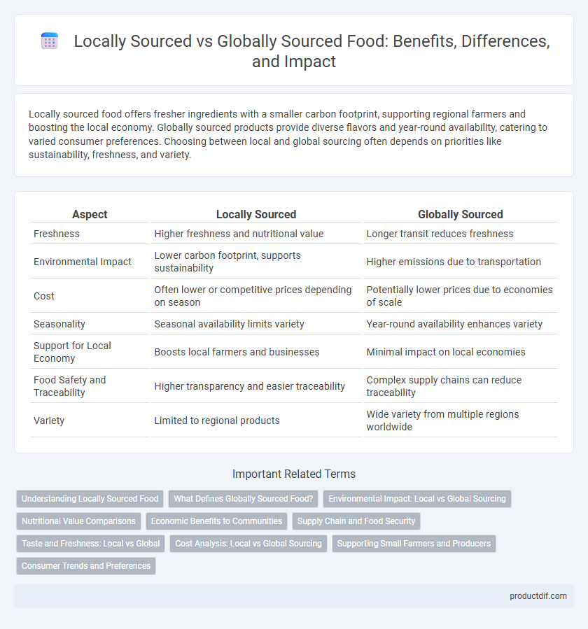 Locally Sourced vs Globally Sourced Food: Benefits, Differences, and Impact