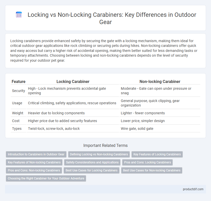 Locking vs Non-Locking Carabiners: Key Differences in Outdoor Gear