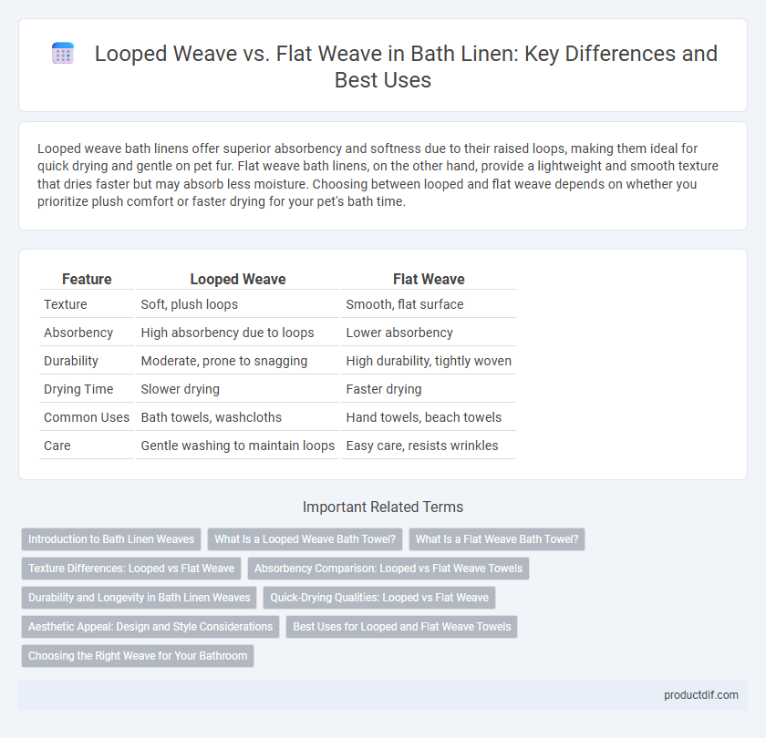 Looped Weave vs. Flat Weave in Bath Linen: Key Differences and Best Uses