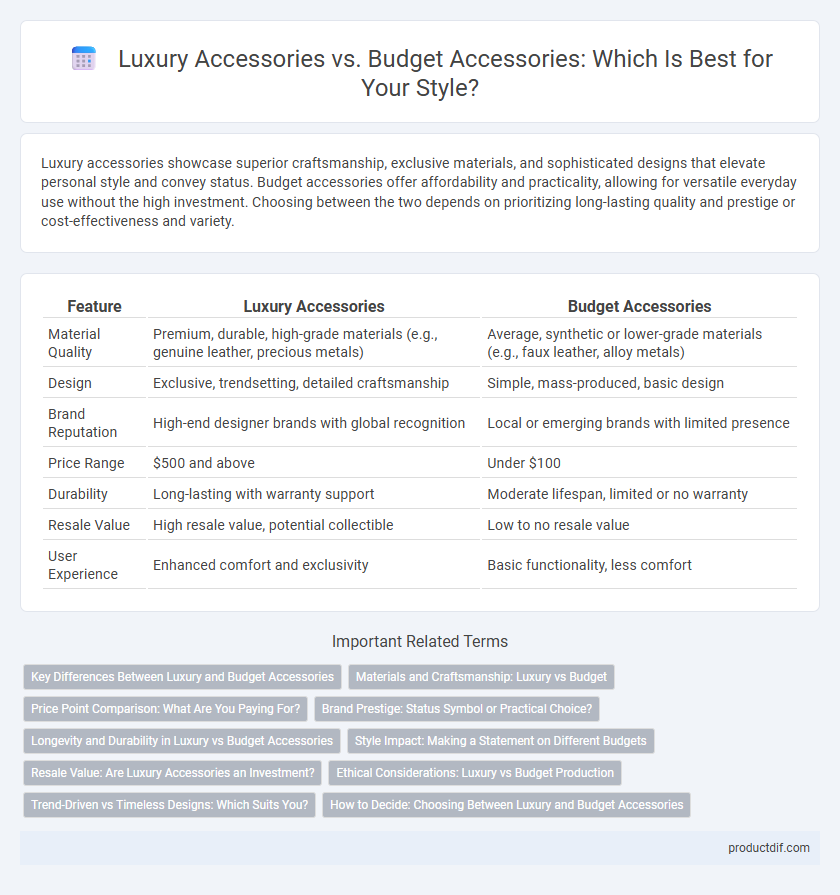 Luxury Accessories vs. Budget Accessories: Which Is Best for Your Style?