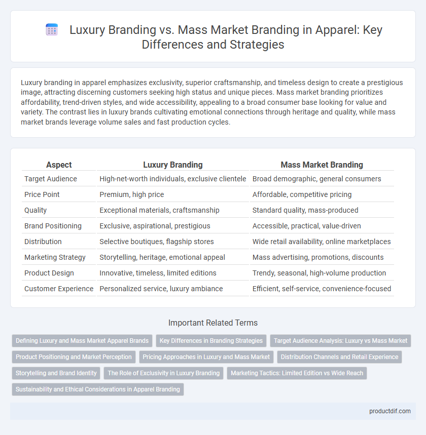 Luxury Branding vs. Mass Market Branding in Apparel: Key Differences and Strategies