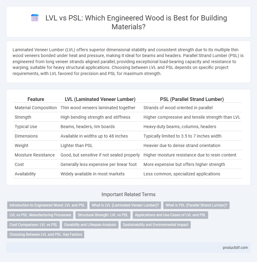 LVL vs PSL: Which Engineered Wood is Best for Building Materials?