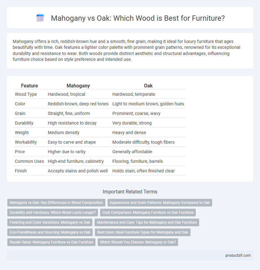 Mahogany vs Oak: Which Wood is Best for Furniture?