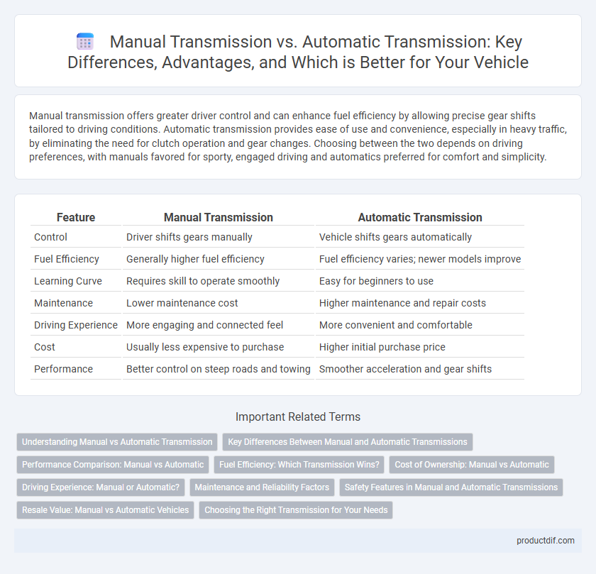 Manual Transmission vs. Automatic Transmission: Key Differences, Advantages, and Which is Better for Your Vehicle