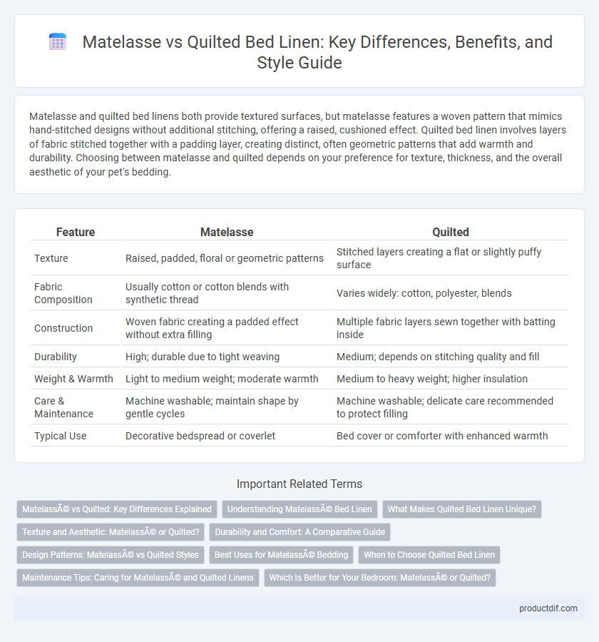 Matelasse vs Quilted Bed Linen: Key Differences, Benefits, and Style Guide