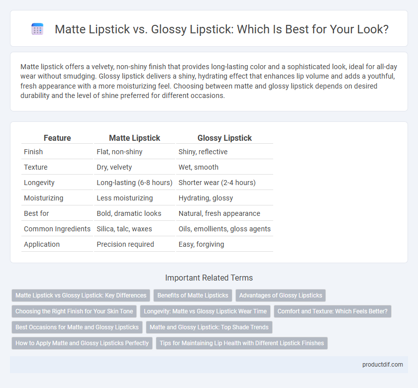 Matte Lipstick vs. Glossy Lipstick: Which Is Best for Your Look?