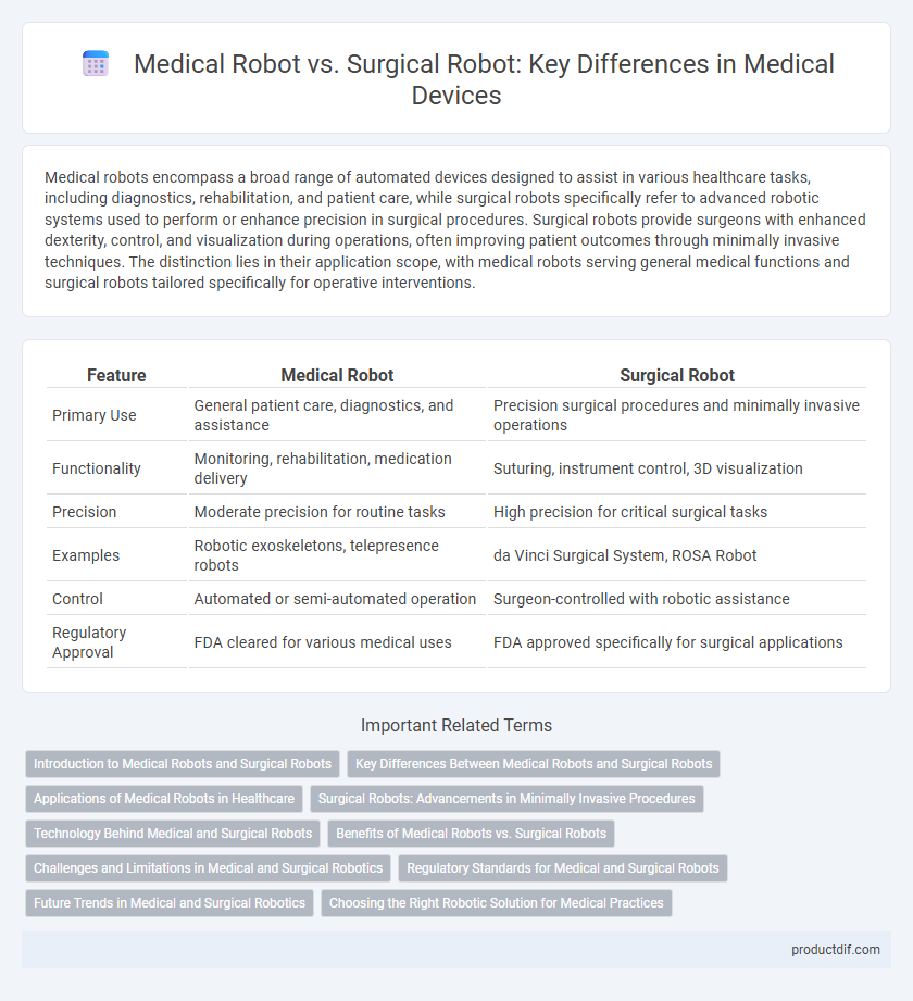 Medical Robot vs. Surgical Robot: Key Differences in Medical Devices