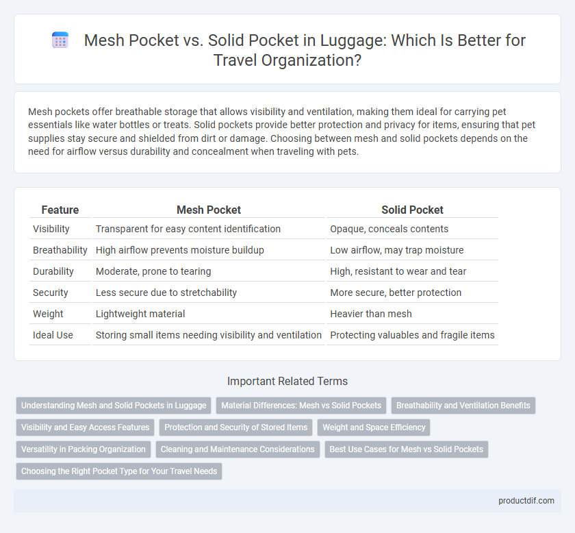 Mesh Pocket vs. Solid Pocket in Luggage: Which Is Better for Travel Organization?