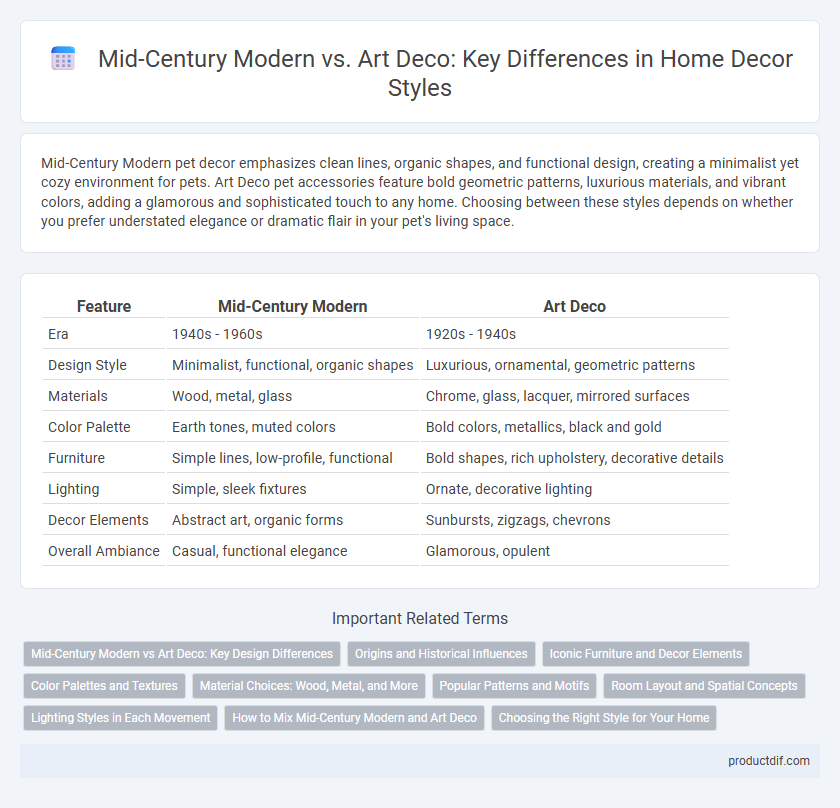 Mid-Century Modern vs. Art Deco: Key Differences in Home Decor Styles