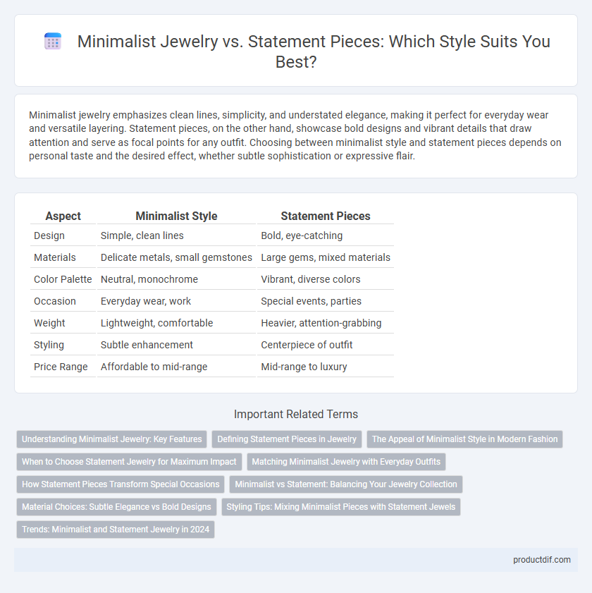 Minimalist Jewelry vs. Statement Pieces: Which Style Suits You Best?