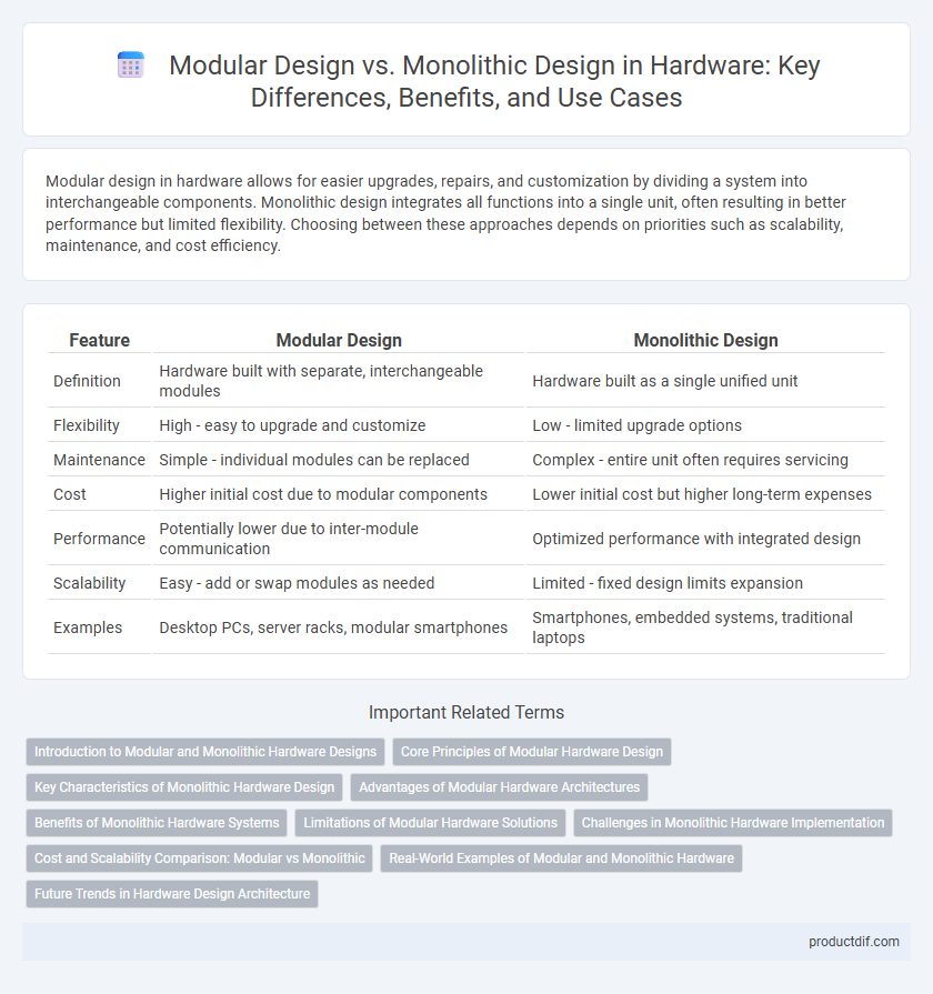 Modular Design vs. Monolithic Design in Hardware: Key Differences, Benefits, and Use Cases