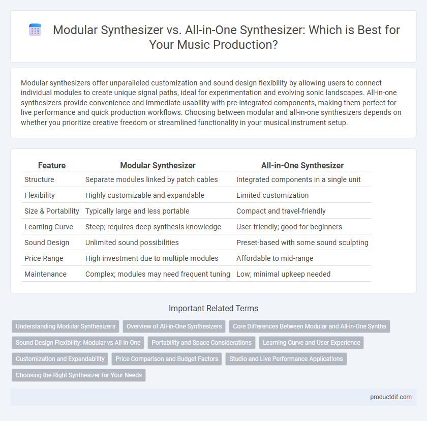 Modular Synthesizer vs. All-in-One Synthesizer: Which is Best for Your Music Production?