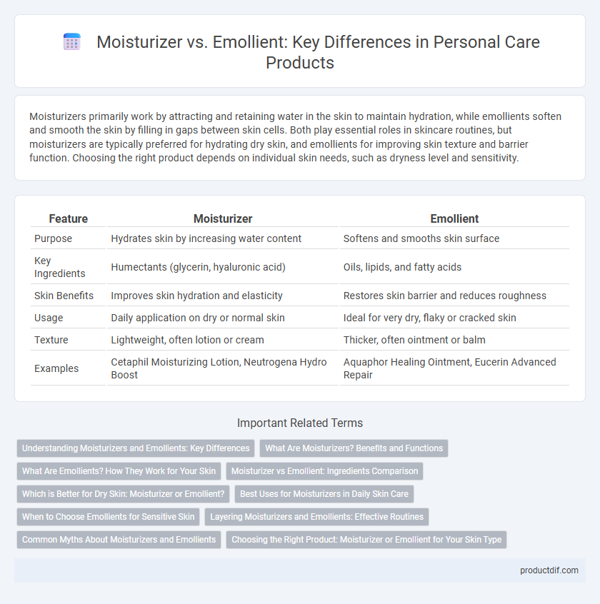Moisturizer vs. Emollient: Key Differences in Personal Care Products