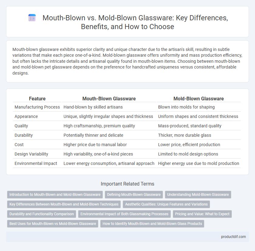 Mouth-Blown vs. Mold-Blown Glassware: Key Differences, Benefits, and How to Choose