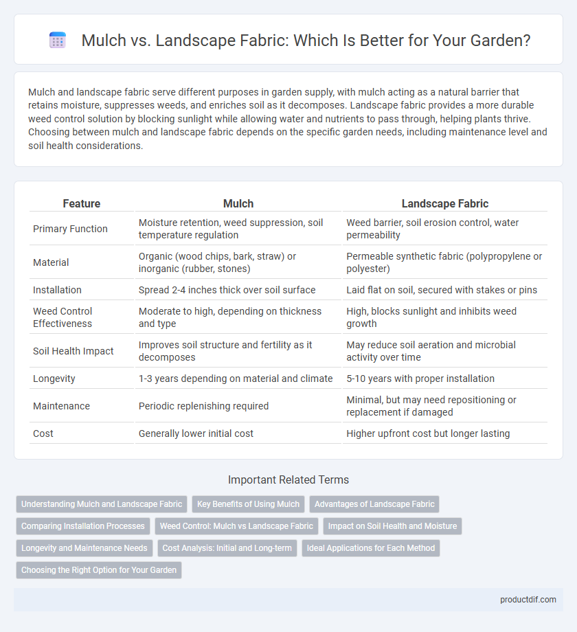 Mulch vs. Landscape Fabric: Which Is Better for Your Garden?