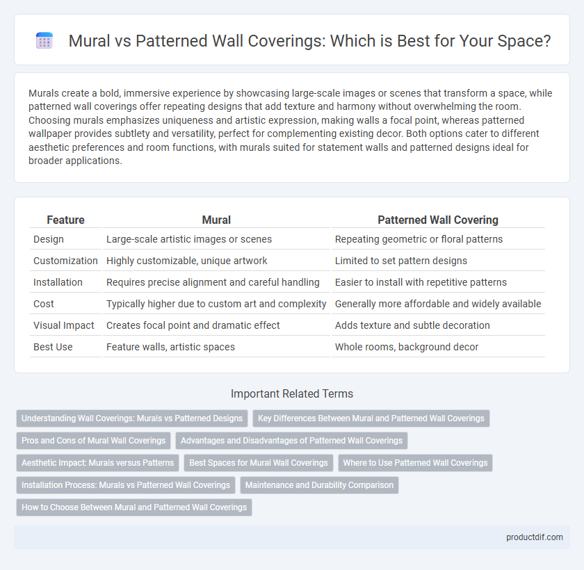 Mural vs Patterned Wall Coverings: Which is Best for Your Space?