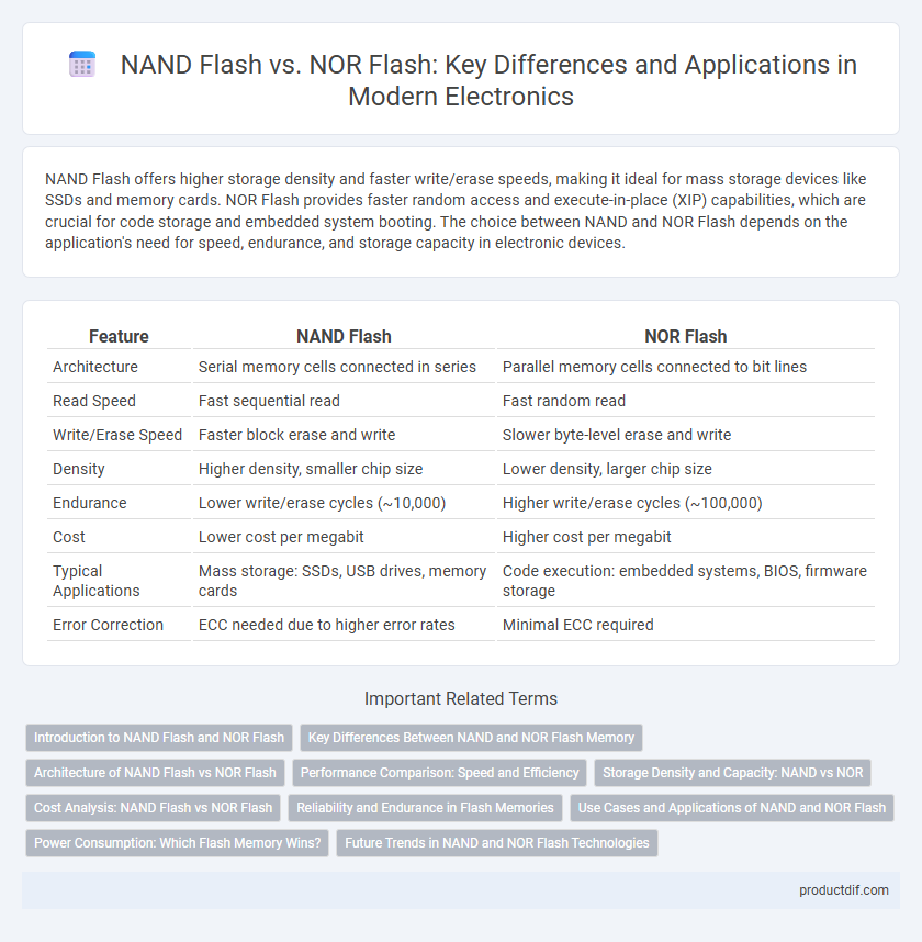 NAND Flash vs. NOR Flash: Key Differences and Applications in Modern Electronics