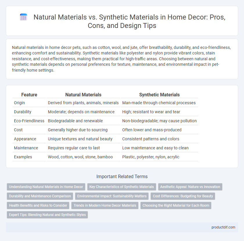 Natural Materials vs. Synthetic Materials in Home Decor: Pros, Cons, and Design Tips