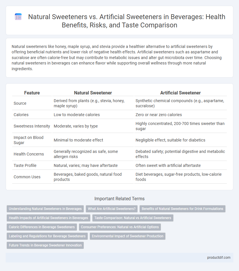Natural Sweeteners vs. Artificial Sweeteners in Beverages: Health Benefits, Risks, and Taste Comparison
