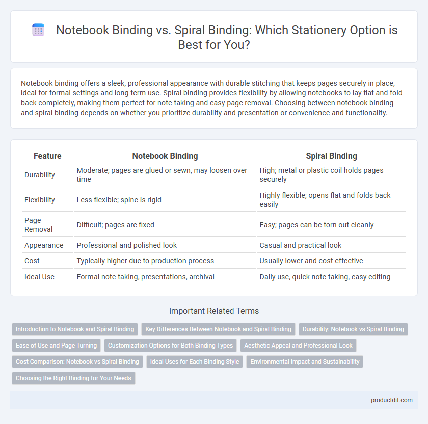 Notebook Binding vs. Spiral Binding: Which Stationery Option is Best for You?