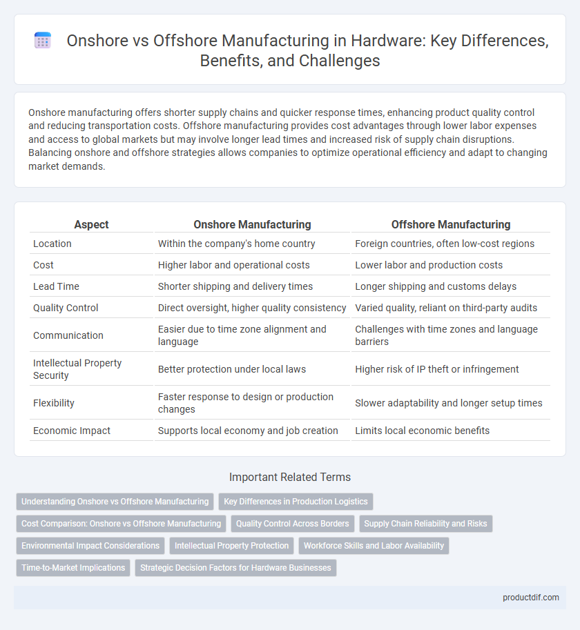 Onshore vs Offshore Manufacturing in Hardware: Key Differences, Benefits, and Challenges