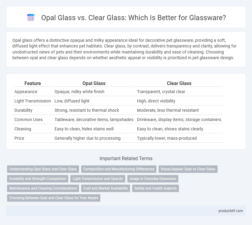 Opal Glass vs. Clear Glass: Which Is Better for Glassware?